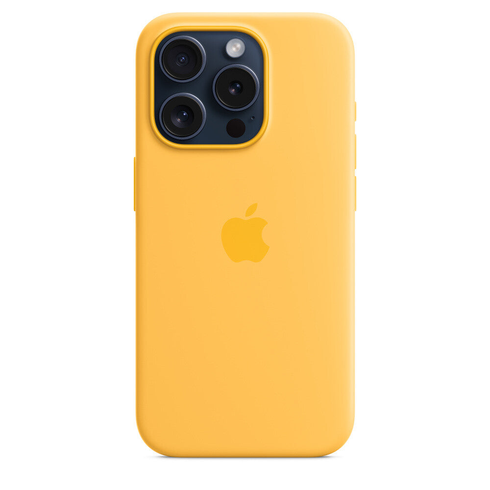 Apple MWNK3ZM/A - Silicone Case with MagSafe for iPhone 15 Pro in Sunshine