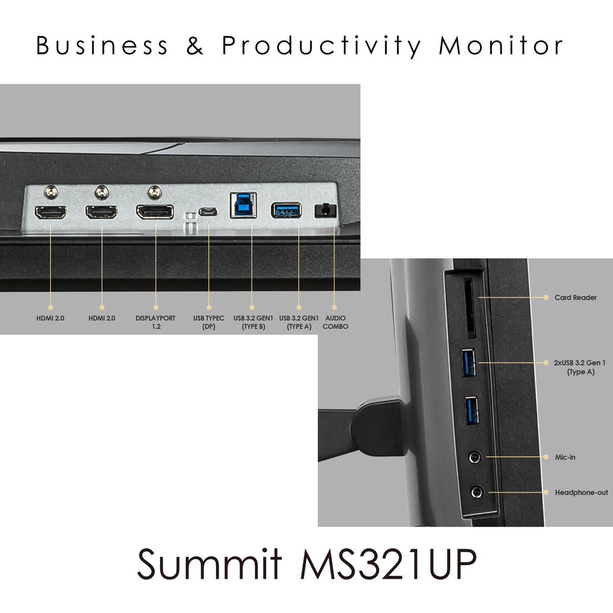 MSI Summit MS321UP - 81.28 cm (32&quot;) - 3840 x 2160 pixels UHD Monitor