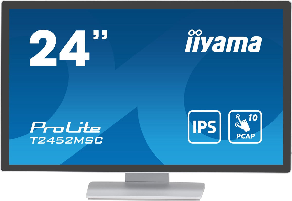 iiyama ProLite computer monitor 60.5 cm (23.8&quot;) 1920 x 1080 pixels Full HD LCD Touchscreen Multi-user White