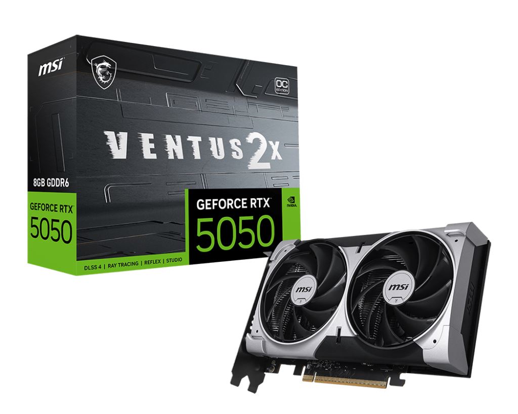 MSI GEFORCE RTX 5050 8G VENTUS 2X OC graphics card NVIDIA 8 GB GDDR6