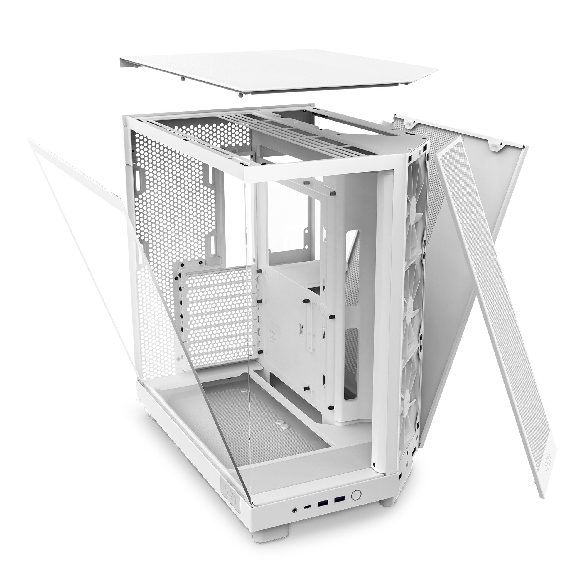 NZXT H6 FLOW_WHITE ミニタワーPCケース H6 Flow RGB | Gaming PC Cases | NZXT
