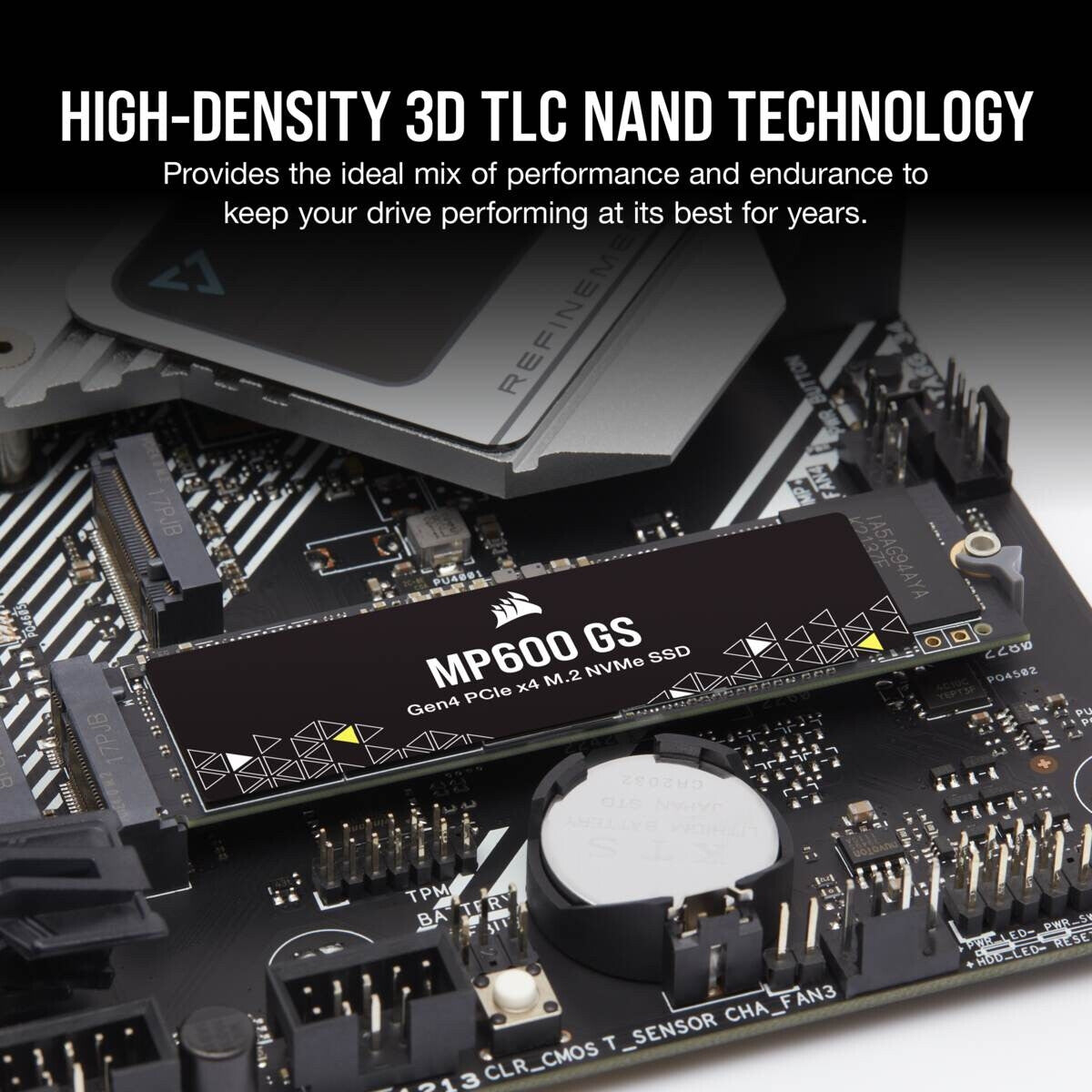 Corsair MP600 GS - PCI Express 4.0 3D TLC NAND NVMe M.2 SSD - 500 GB