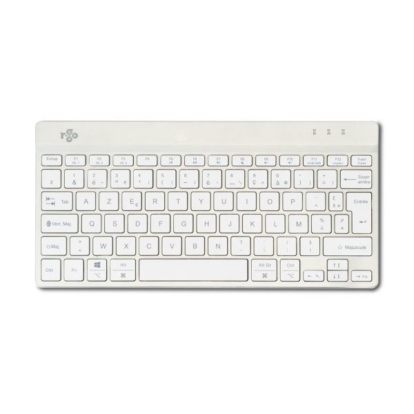 R-Go Tools Compact Break R-Go keyboard, AZERTY (FR), bluetooth, white