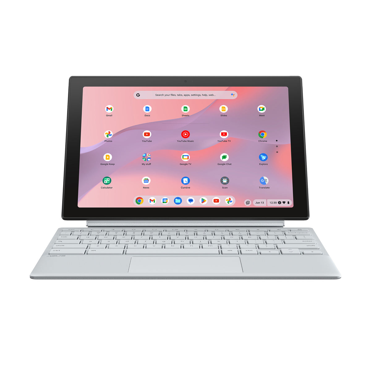 ASUS Chromebook - 26.7 cm (10.5&quot;) - Touchscreen - MediaTek Kompanio 520 - 4 GB LPDDR4x-SDRAM - 64 GB eMMC - Wi-Fi 6 - ChromeOS - Silver