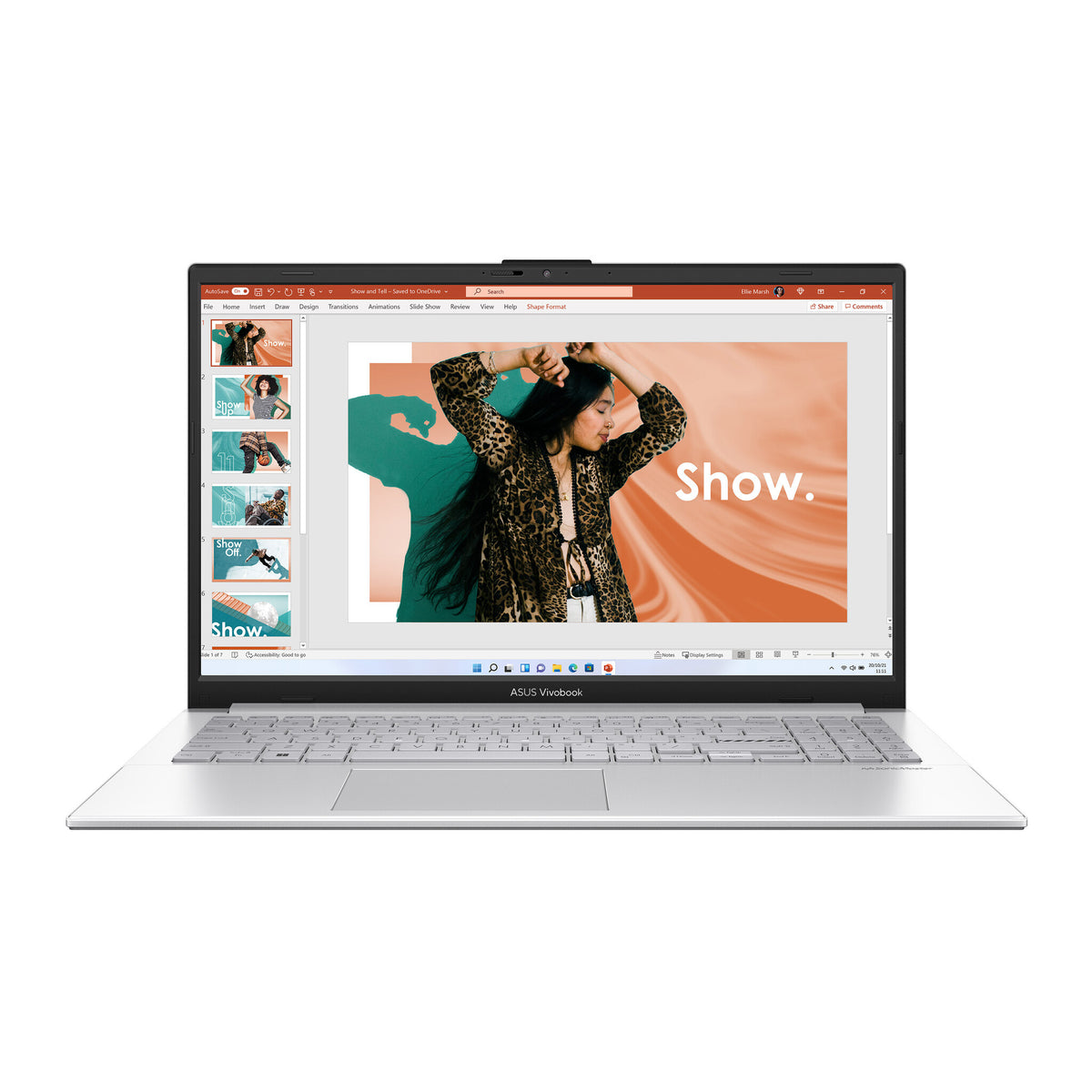 ASUS Vivobook Go 15 Laptop - 39.6 cm (15.6") - AMD Ryzen™ 5 7520U - 8 GB LPDDR5-SDRAM - 256 GB SSD - Wi-Fi 6E - Windows 11 Home in S mode - Silver