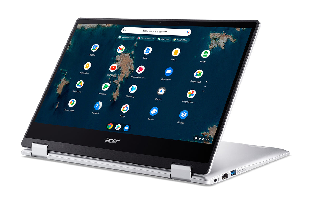 Acer Chromebook Spin 314 Hybrid (2-in-1) - 35.6 cm (14") - Touchscreen - Intel Celeron N4500 - 4 GB LPDDR4x-SDRAM - 128 GB eMMC - Wi-Fi 6 - ChromeOS - Silver