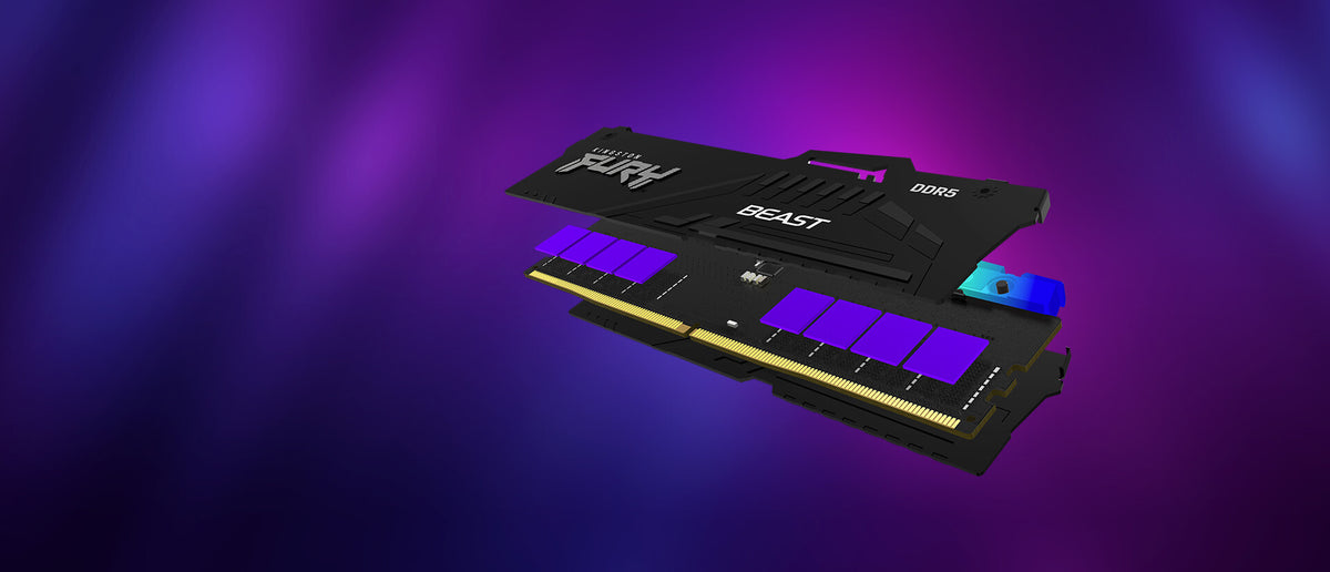 Kingston Technology FURY Beast - 8 GB 1 x 8 GB DDR5 5200MT/s memory module in Black