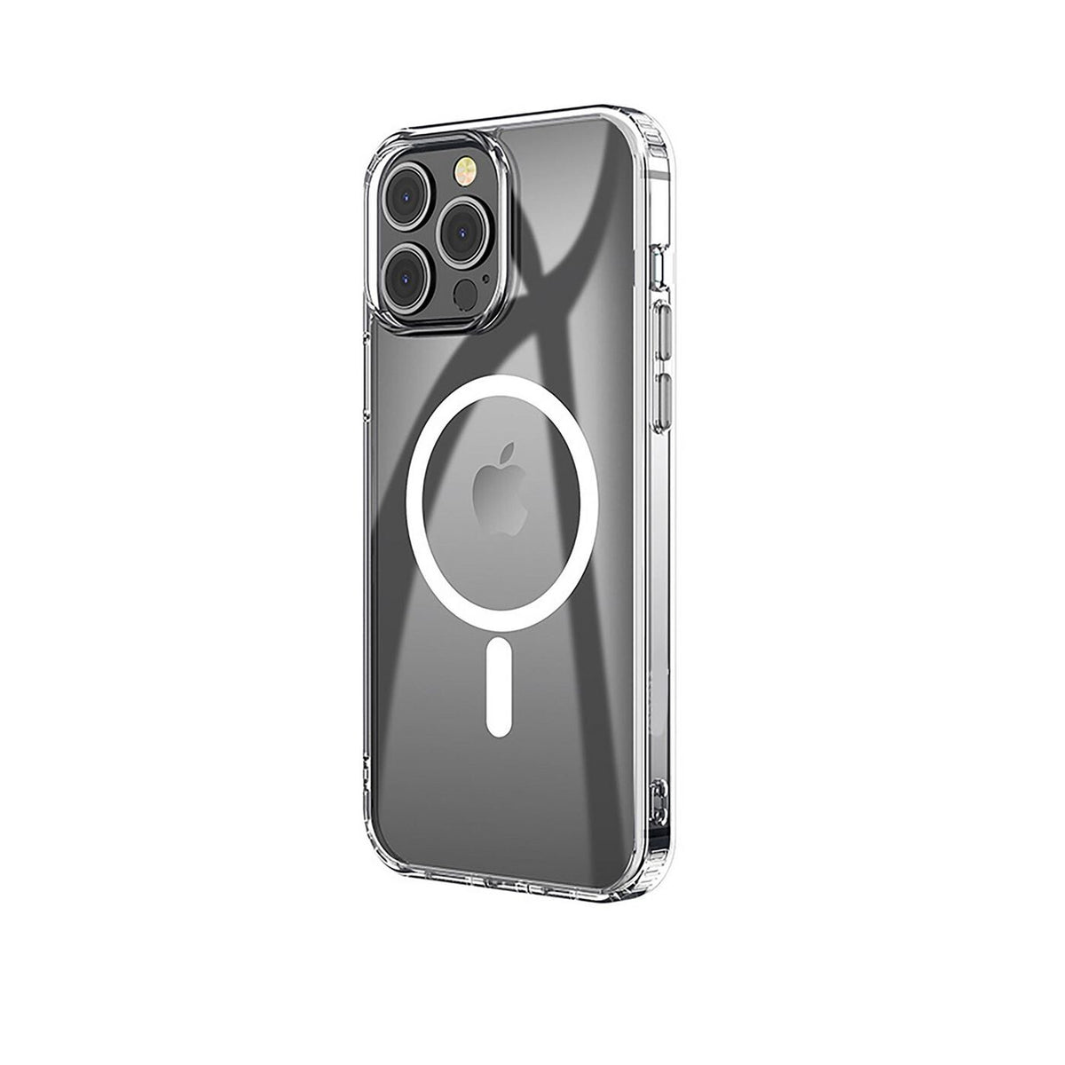 eSTUFF BERLIN Magnetic Hybrid mobile phone case for iPhone 14 Pro in Transparent