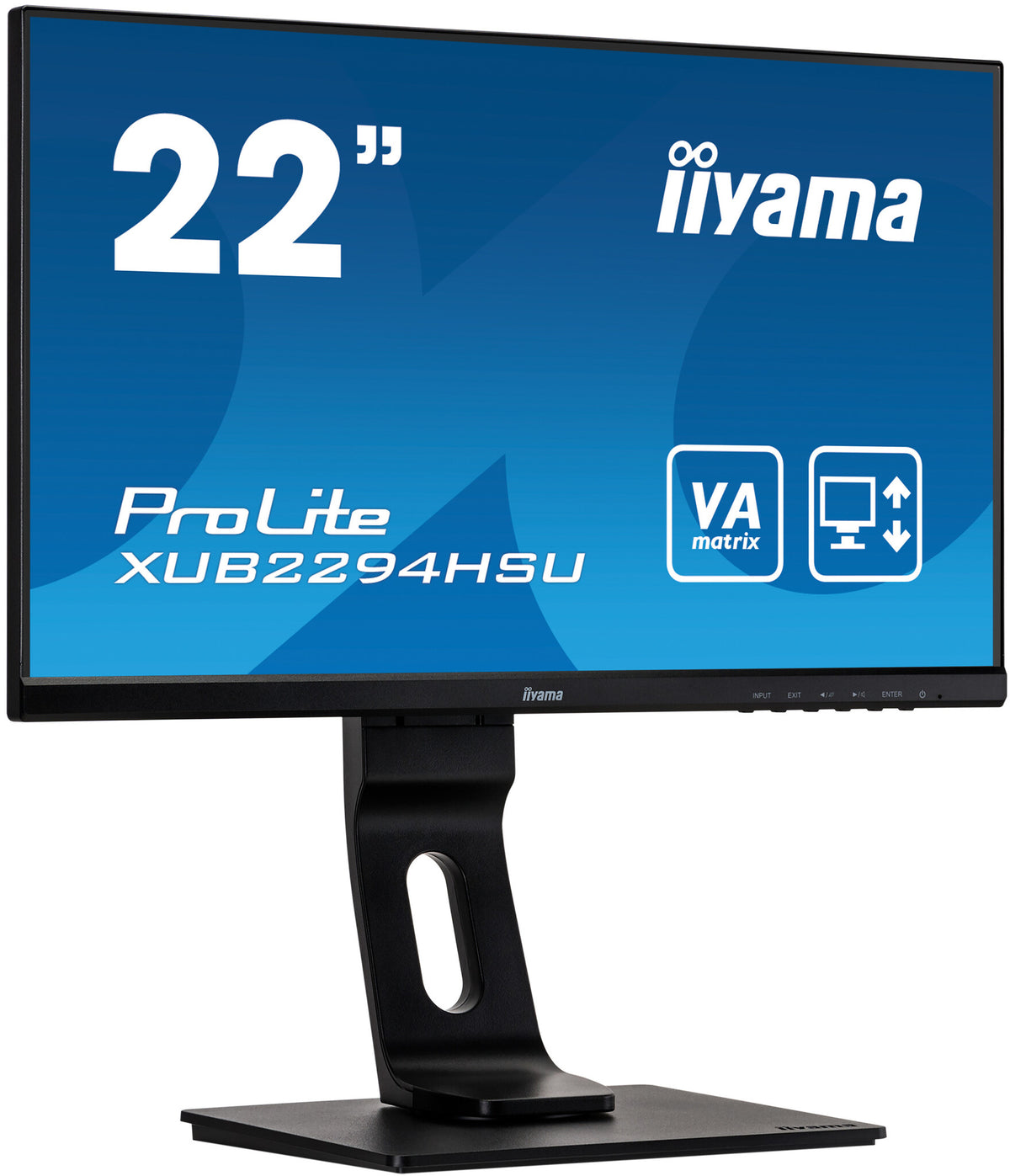 iiyama ProLite XUB2294HSU-B1 - 54.6 cm (21.5") - 1920 x 1080 pixels FHD LED Monitor