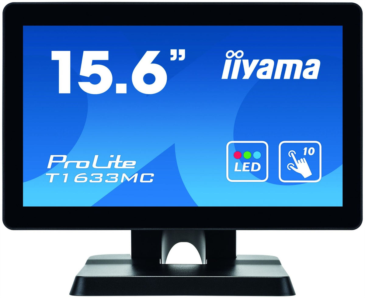 iiyama ProLite T1633MC-B1 Computer Monitor 39.6 cm (15.6") 1366 x 768 pixels LED Touchscreen Multi-user Black