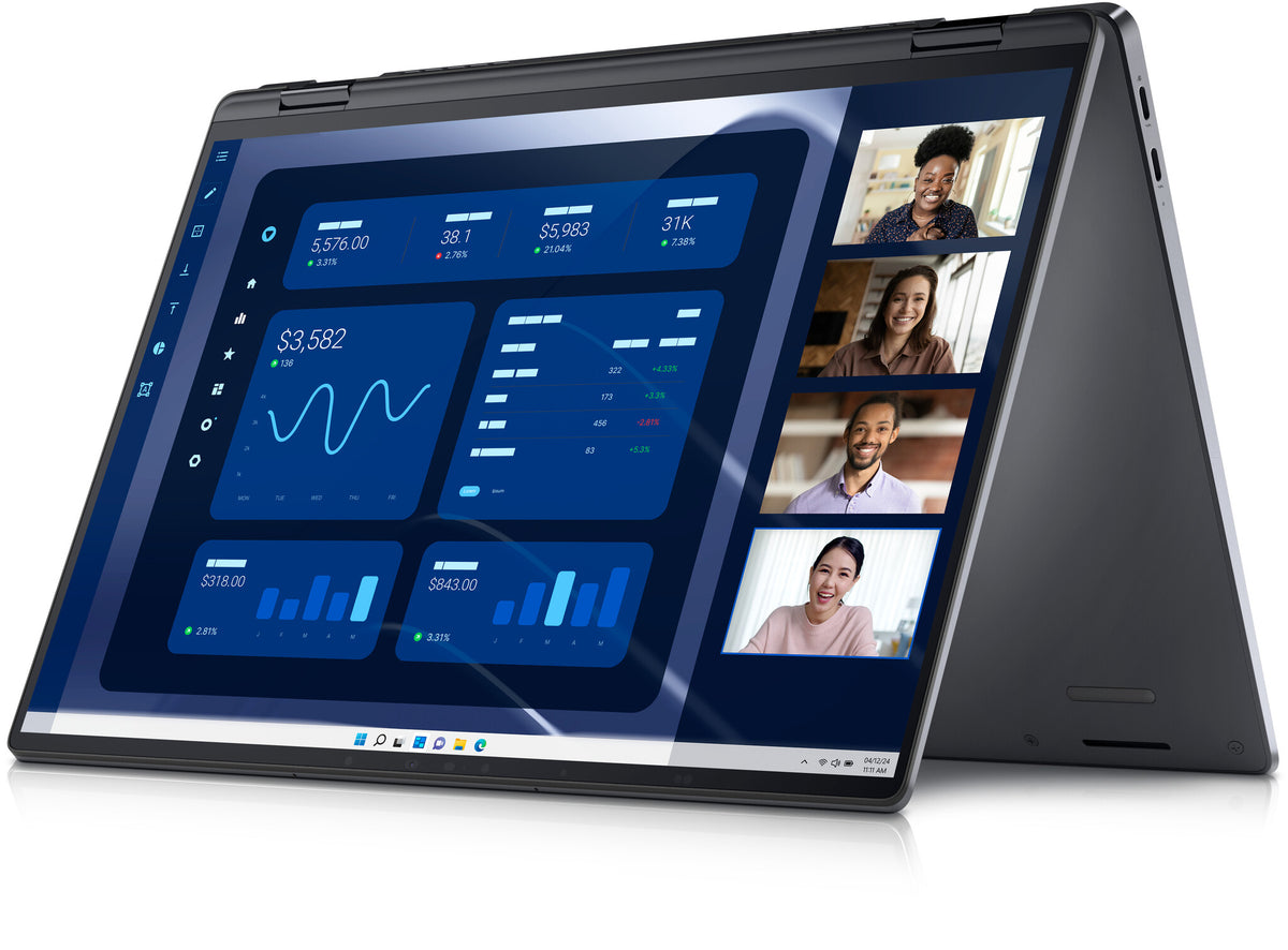 DELL Latitude 9450 Hybrid (2-in-1) - 35.6 cm (14") - Touchscreen - Intel Core Ultra 7 165U - 32 GB LPDDR5x-SDRAM - 1 TB SSD - Wi-Fi 7 - Windows 11 Pro - Grey