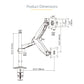 StarTech.com ARMPIVOTE2 - Desk monitor mount for 81.3 cm (32") to 124.5 cm (49")