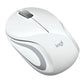 Logitech M187 - RF Wireless Mini Mouse in White / Silver - 1,000 DPI