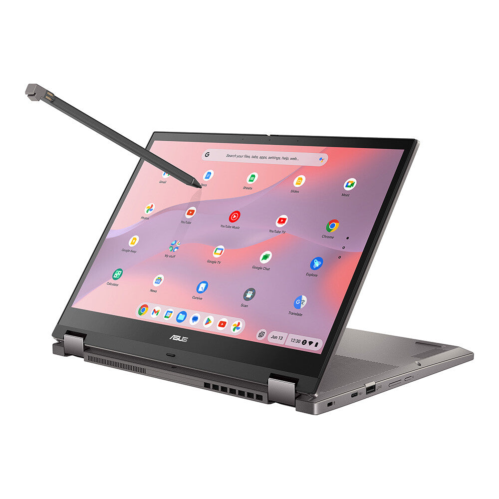 ASUS Chromebook CX34 Flip - 35.6 cm (14") - Touchscreen - Intel® Core™ i7-1255U - 8 GB LPDDR4x-SDRAM - 512 GB SSD - Wi-Fi 6E - ChromeOS - Grey