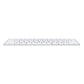 Apple Magic -  USB Wired + Bluetooth Wireless Keyboard in Aluminium / White (QWERTY US)