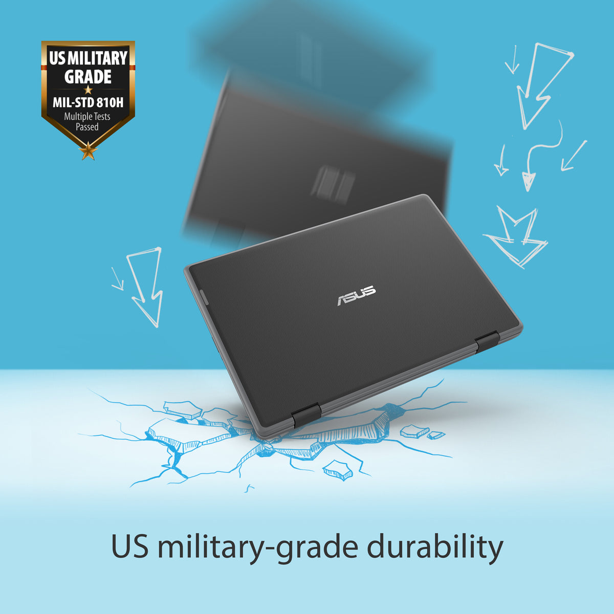 ASUS BR1100F-CS81XA-3Y Hybrid (2-in-1) - 29.5 cm (11.6") - Touchscreen - Intel® Celeron® N4500 - 8 GB DDR4-SDRAM - 128 GB eMMC - Wi-Fi 6 - Windows 11 Pro Academic - Grey