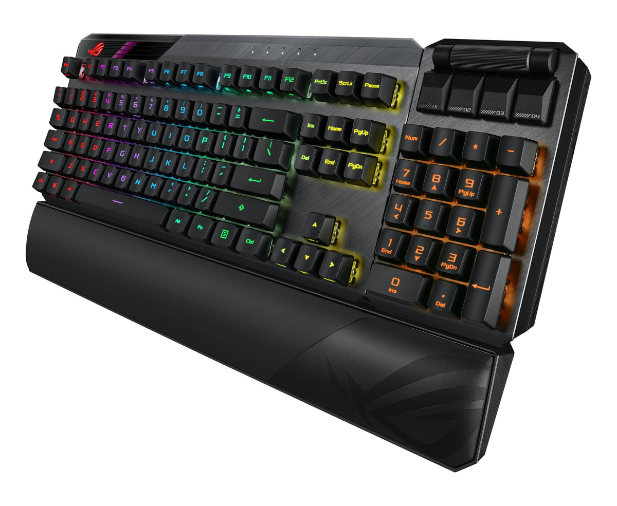 ASUS ROG CLAYMORE II - USB Wired + RF Wireless RGB Mechanical Keyboard in Black (QWERTY UK)