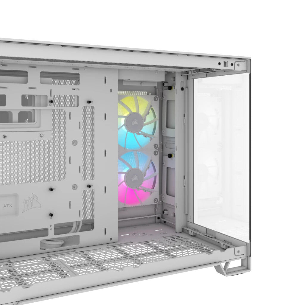 Corsair iCUE LINK 2500X RGB - Micro ATX Mid Tower Case in White