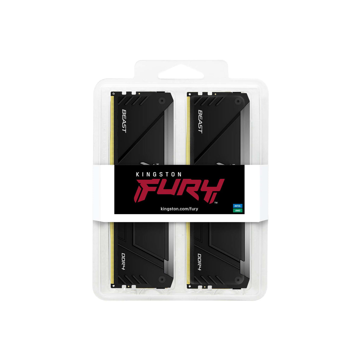 Kingston Technology FURY Beast RGB - 16 GB 2 x 8 GB 3600MT/s DDR4 memory module