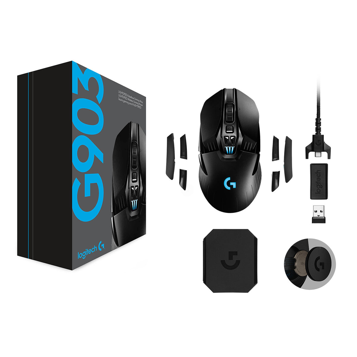 Logitech G - G903 LIGHTSPEED Gaming Mouse in Black - 25,600 DPI