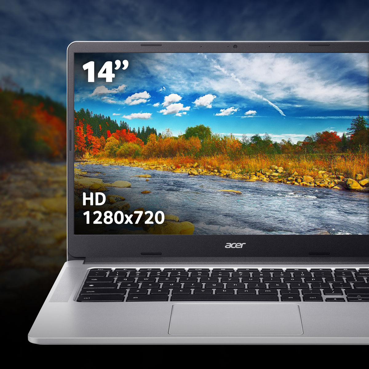 Acer Chromebook 314 - 35.6 cm (14") - Intel Celeron N4500 - 4 GB LPDDR4x-SDRAM - 128GB eMMC - Wi-Fi 6 - ChromeOS - Silver