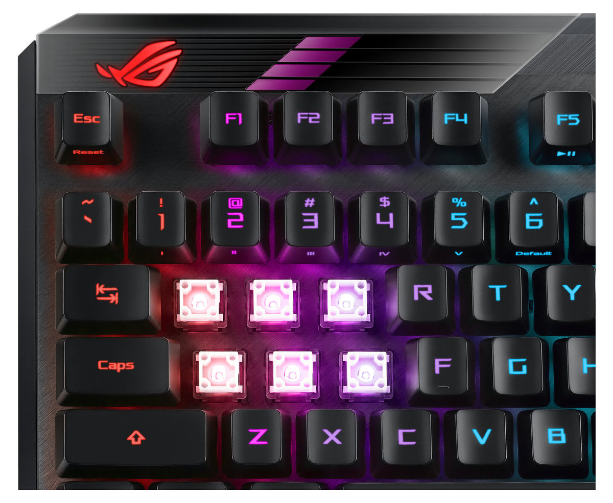 ASUS ROG CLAYMORE II - USB Wired + RF Wireless RGB Mechanical Keyboard in Black (QWERTY UK)