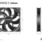 be quiet! Pure Wings 3 - Computer Case Fan in Black - 140mm