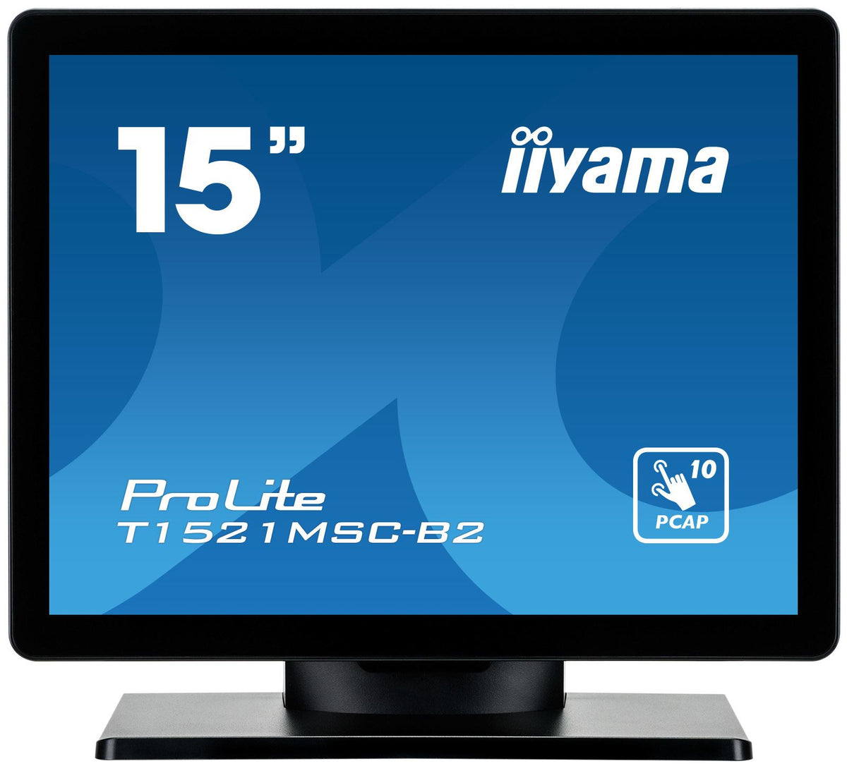 iiyama ProLite T1521MSC-B2 computer monitor 38.1 cm (15&quot;) 1024 x 768 pixels XGA LED Touchscreen Tabletop Black