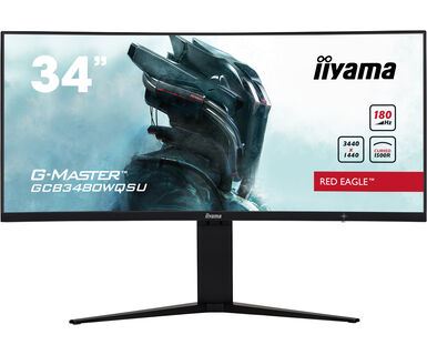 iiyama G-MASTER GCB3480WQSU-B1 computer monitor 86.4 cm (34&quot;) 3440 x 1440 pixels UltraWide Quad HD LCD Black