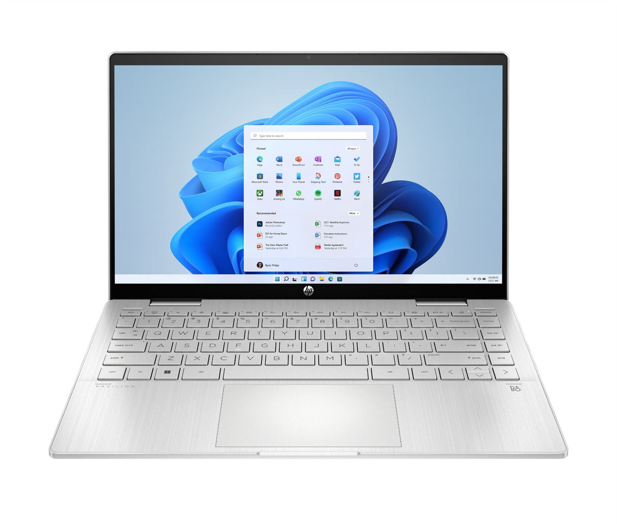 HP Pavilion x360 14-ek1010na Intel® Core™ i7 i7-1355U Hybrid (2-in-1) 35.6 cm (14") Touchscreen Full HD 16 GB DDR4-SDRAM 1 TB SSD Wi-Fi 6 (802.11ax) Windows 11 Home Silver