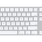 Apple Magic - USB Wired + Bluetooth Wireless Keyboard in Aluminium / White (QWERTY US)