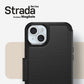 Strada Series Folio Case with MagSafe for iPhone 15 Plus in Shadow