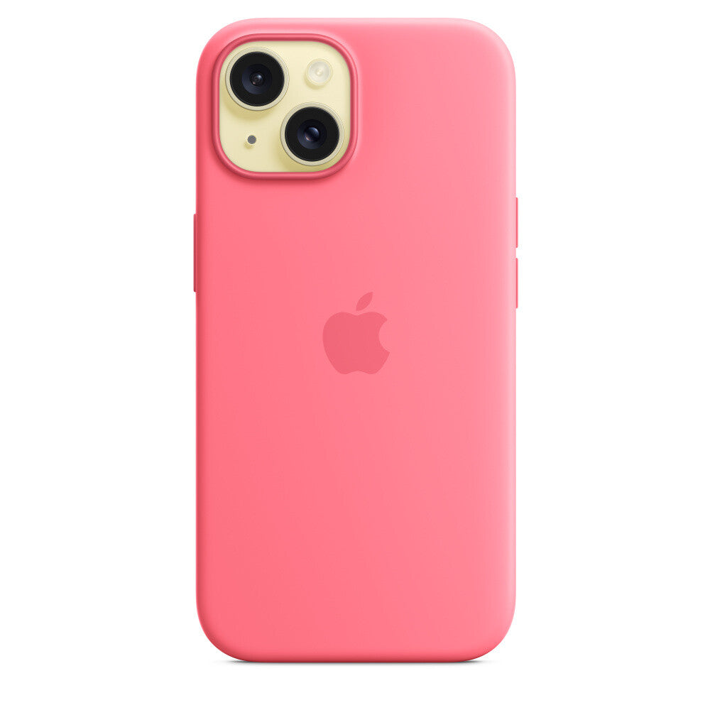 Apple MWN93ZM/A - Silicone Case with MagSafe for iPhone 15 in Pink