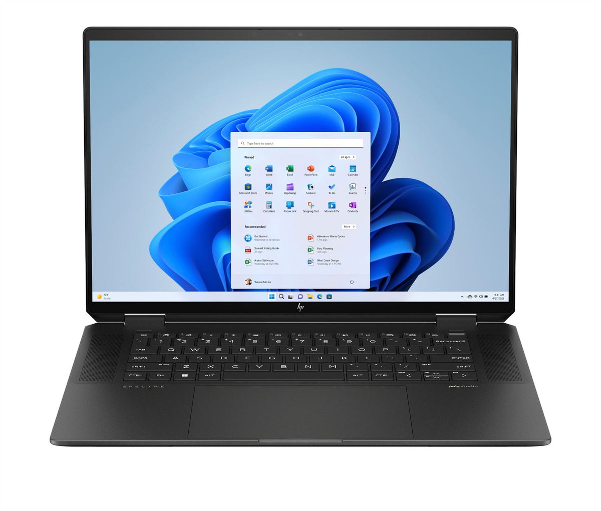HP Spectre x360 16-aa0000na Intel Core Ultra 7 155H Hybrid (2-in-1) 40.6 cm (16") Touchscreen 3K 32 GB LPDDR5x-SDRAM 2 TB SSD NVIDIA GeForce RTX 4050 Wi-Fi 7 (802.11be) Windows 11 Home AI PC Black