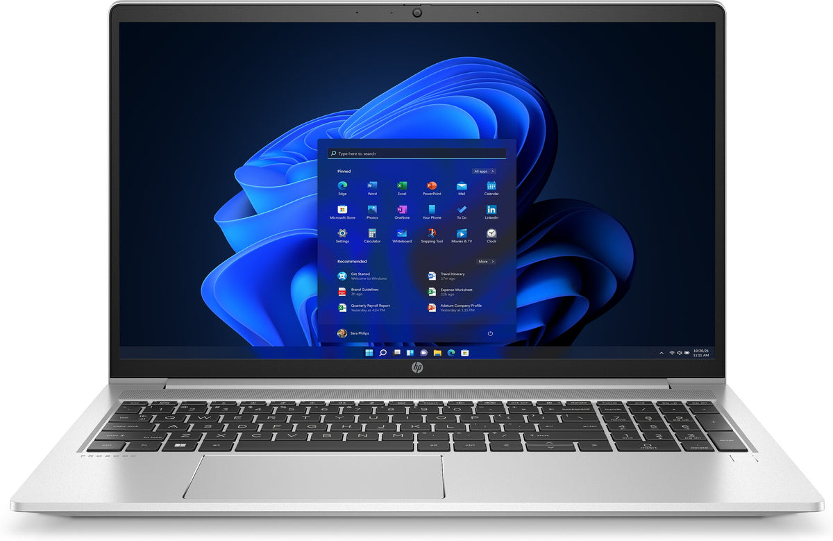 HP ProBook 450 G9 Laptop  - 39.6 cm (15.6") - Intel® Core™ i7-1255U - 16 GB DDR4-SDRAM - 512 GB SSD - Wi-Fi 6E - Windows 11 Pro - Silver