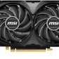 MSI VENTUS 2X BLACK 8G OC - NVIDIA 8 GB GDDR6 GeForce RTX 4060 Ti graphics card
