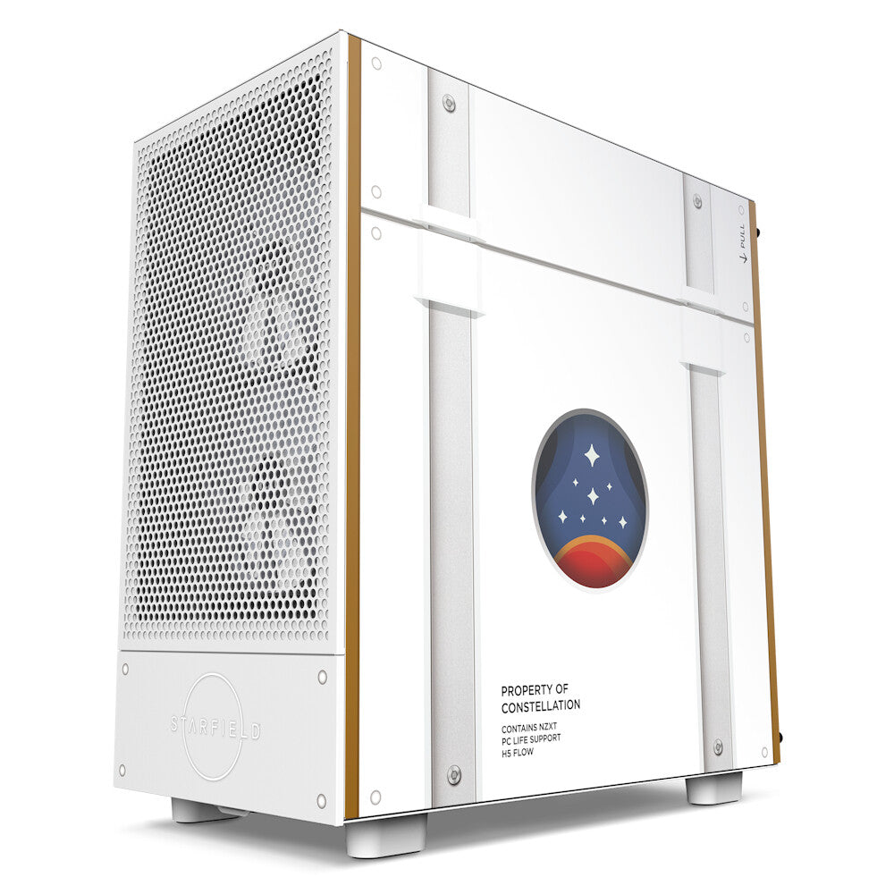 NZXT H5 Flow &quot;Starfield Edition&quot; - ATX Mid Tower Case in White