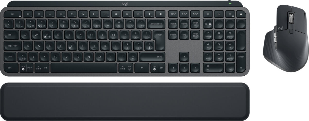 Logitech MX Keys S Combo - RF Wireless + Bluetooth keyboard (QWERTZ Swiss) & Mouse in Graphite