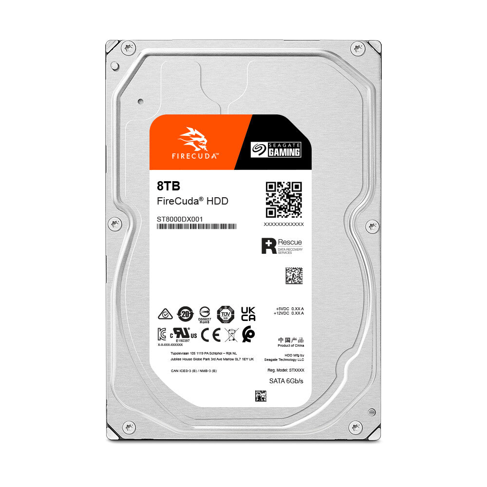 Seagate FireCuda - 7.2K RPM Serial ATA III 3.5" HDD - 8 TB