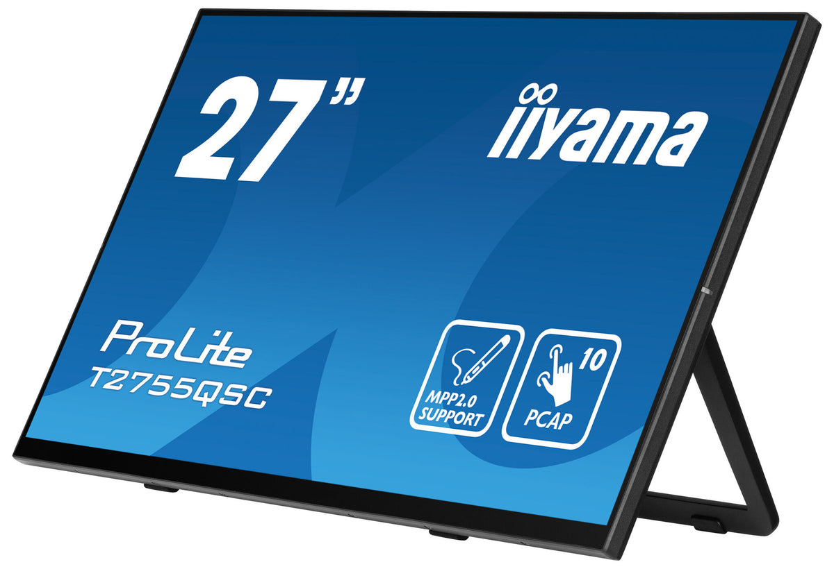 iiyama ProLite T2755QSC-B1 - 68.6 cm (27") - 2560 x 1440 pixels Full HD LCD Touchscreen Monitor