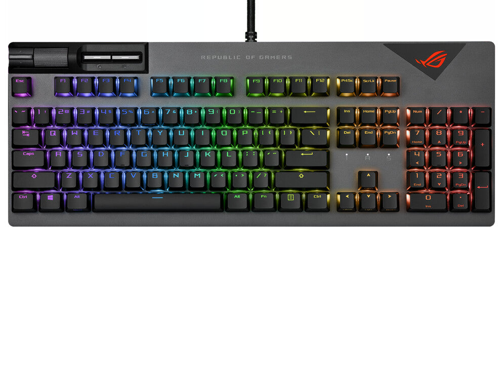 ASUS ROG Strix Flare II - USB Wired RGB Mechanical Keyboard in Black (QWERTZ German)