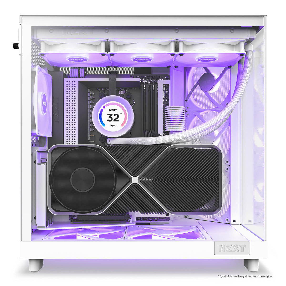 NZXT H6 Flow RGB - ATX Mid Tower Case in White