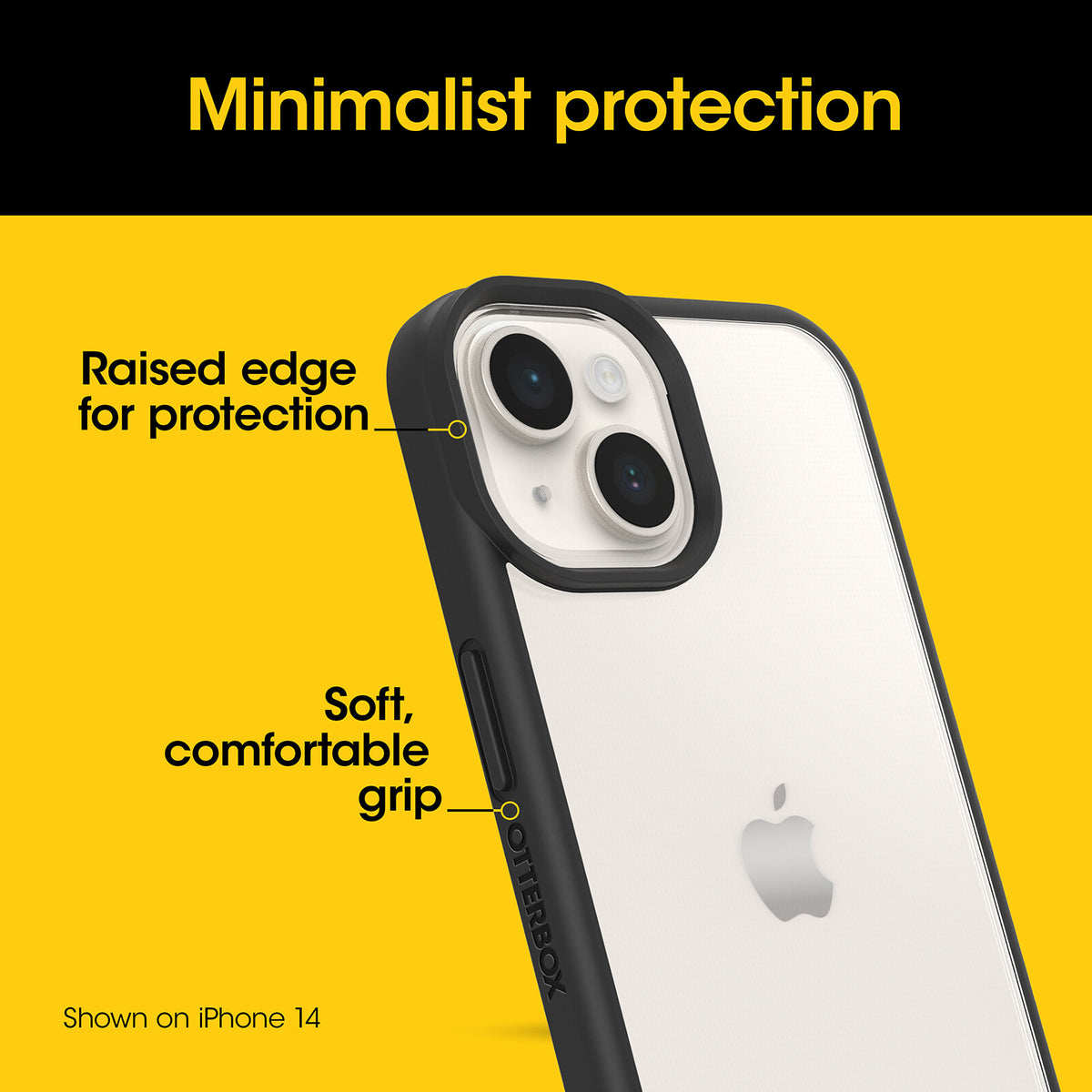 OtterBox React Series for iPhone 15 Pro in Transparent