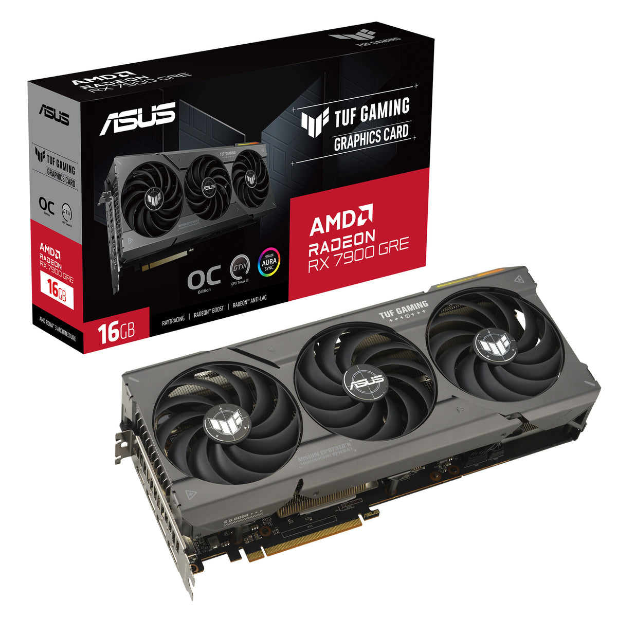 ASUS TUF Gaming - AMD 16 GB GDDR6 Radeon RX 7900 GRE graphics card