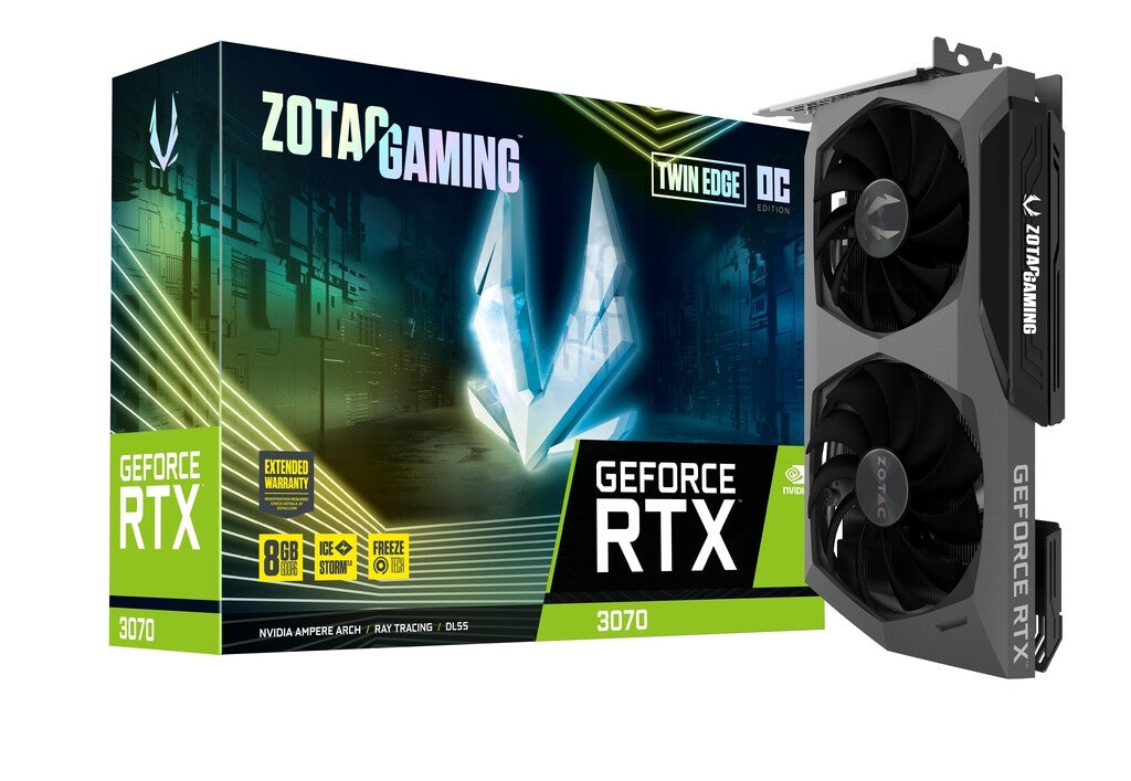 Zotac GAMING Twin Edge OC - NVIDIA 8 GB GDDR6 GeForce RTX 3070 graphics card