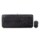 V7 Full Size USB Keyboard with Palm Rest and Ambidextrous Mouse Combo - UK