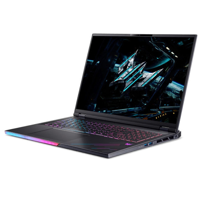 Acer Predator Helios 18 AI Laptop - 45.7 cm (18&quot;) - Intel® Core™ Ultra 9 275HX - 32GB DDR5-SDRAM - 1 TB SSD - NVIDIA GeForce RTX 5080 - Wi-Fi 7 - Windows 11 Home - Black
