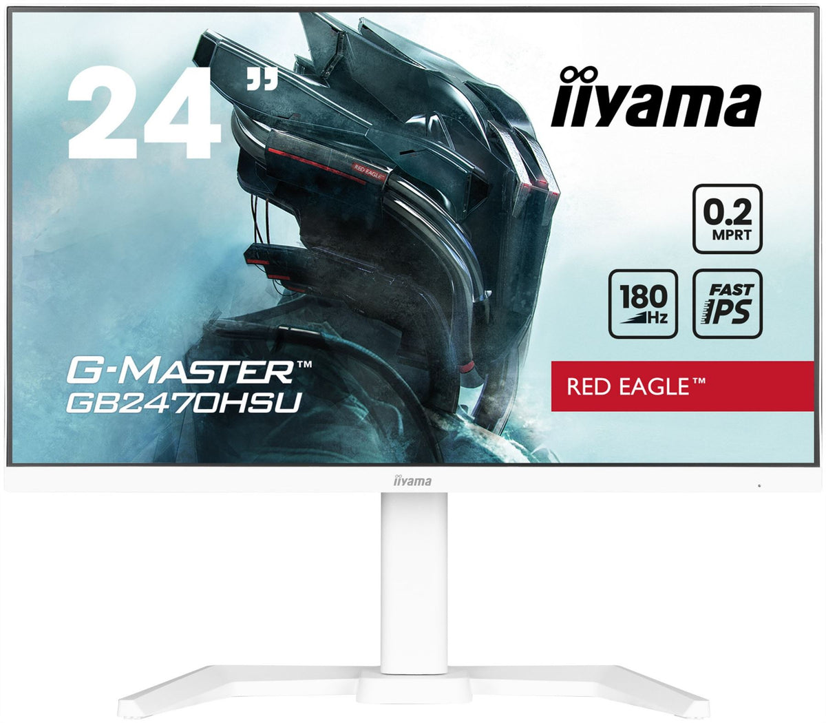 iiyama G-MASTER GB2470HSU-W6 - 60.5 cm (23.8&quot;) - 1920 x 1080 pixels FHD LED Monitor