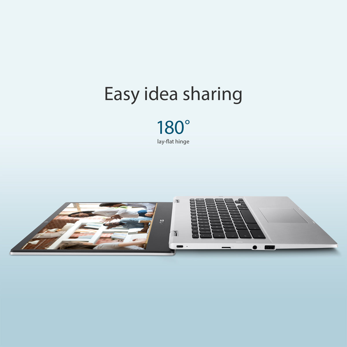 ASUS Chromebook - 35.6 cm (14") - Intel® Celeron® N4500 - 8 GB LPDDR4x-SDRAM - 64 GB eMMC - Wi-Fi 6 - ChromeOS - Silver