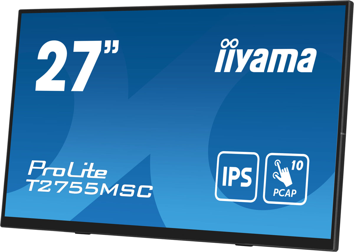 iiyama ProLite T2755MSC-B1 - 68.6 cm (27") - 1920 x 1080 pixels Full HD LED Touchscreen Tabletop Monitor